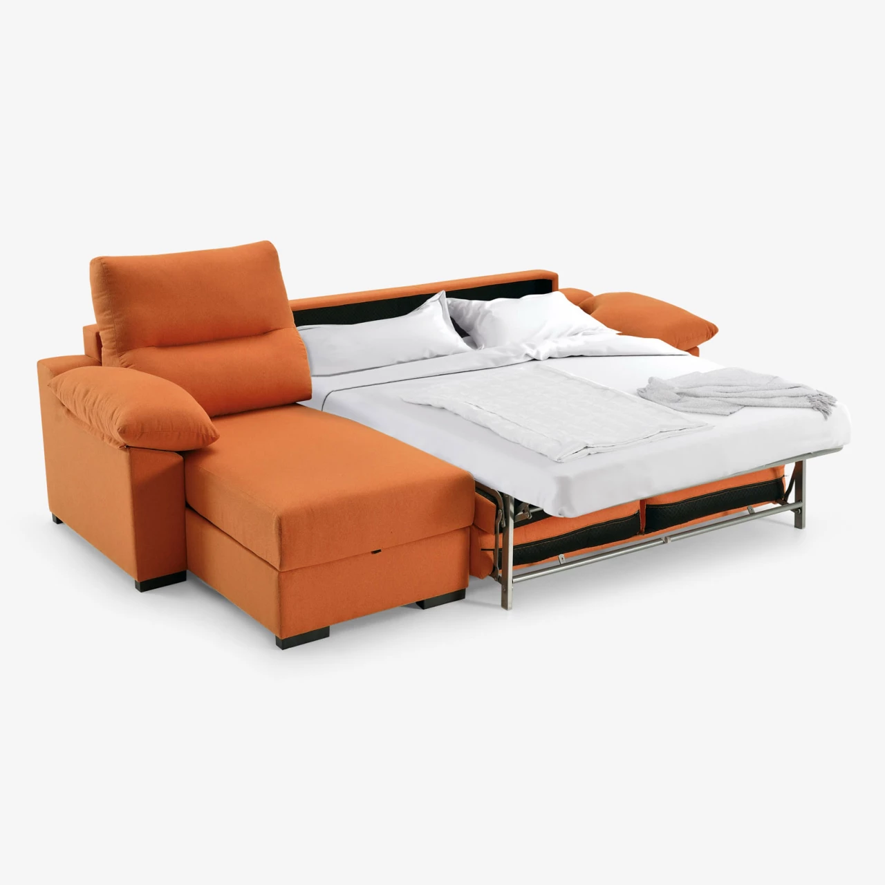 sofá cama sin mecanismo (el colchón del sofá es la cama)